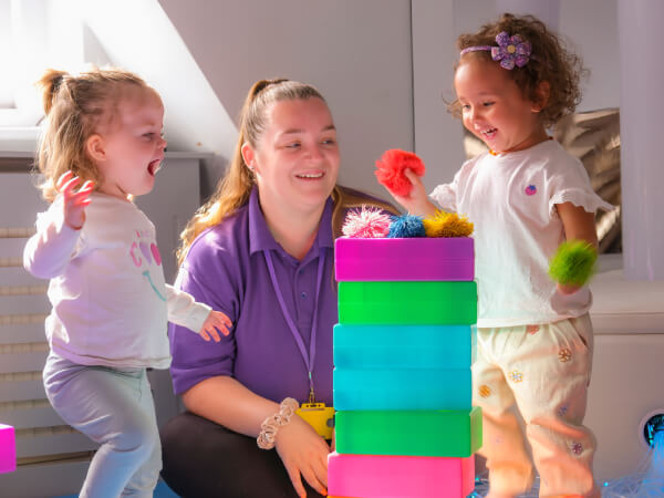 Kids Kingdom Day Care's backyard